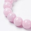 Natural Mashan Jade Beaded Stretch Bracelet BJEW-P207-05-14mm-2