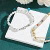 2Pcs 2 Colors 925 Sterling Silver Fold Over Clasp STER-GO0001-33-4