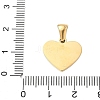 304 Stainless Steel Pave Natural White Shell Heart with Initial Slice Pendants STAS-R168-25G-Z-3