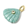Natural Amazonite Carved Pendants X-G-C282-05I-2