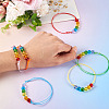 6Pcs Glass Beads Bracelets BJEW-TAC0038-7