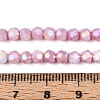 Anti-Tarnish Electroplate Glass Beads Strands X-EGLA-T021-4mm-15-02-4