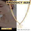 1Pc 304 Stainless Steel Letter Pendant Necklaces NJEW-LP0001-33W-G-2