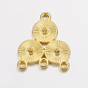 Alloy Rhinestone Connector Settings LS-EA10684Y-G-1