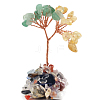 Natural Citrine & Green AventurineChips Tree Decorations PW-WG24494-03-1