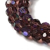 Electroplate Transparent Glass Beads Strands EGLA-A035-T6mm-L13-3