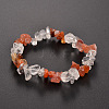 Chips Gemstone Beaded Stretch Bracelets BJEW-JB01825-03-1