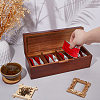 4 Grids Wooden drawer-Style Storage Boxes for Tea Bag CON-WH0088-48A-3