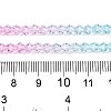 Gradient Color Baking Paint Glass Bead Strands X1-DGLA-A039-T4mm-A05-5