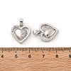 Brass Micro Pave Cubic Zirconia Pendants KK-G533-24P-3