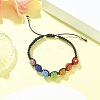Handmade Polymer Clay Rhinestone Beads Braided Bead Bracelets BJEW-TA00320-4