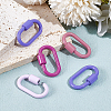 5Pcs 5 Styles Baking Paint Alloy Screw Locking Carabiners FIND-DR0002-39-4