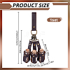 PU Leather Bag with 3Pcs Cork Glass Bottles FIND-WH0366-234B-2
