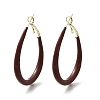 Brass Teardrop Hoop Earrings EJEW-A121-12A-G-2