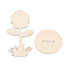 DIY Unfinished Wood Flowers Cutout WOOD-P017-03-3