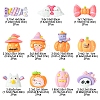 22Pcs 11 Styles Halloween Theme Opaque Resin Decoden Cabochons CRES-FS0001-15-4