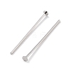 Rhodium Plated 925 Sterling Silver Flat Head Pins STER-M117-03E-P-2