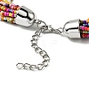 Bohemia Style Glass Seed Bead Multi-strand Necklaces NJEW-H063-01P-01-4
