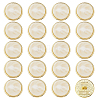 20Pcs Alloy Resin Buttons DIY-FH0009-88-1