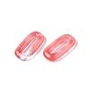 Cherry Quartz Glass Oval Pendants G-N342-105D-2