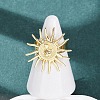 Brass Cuff Open Rings RJEW-Z129-02G-03-1