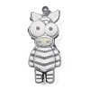 Animal Theme Flocking Silicone Pendants SIL-C012-03F-1
