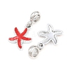 Alloy Enamel European Dangle Charms AL-CBAC2D3-02P-01-2