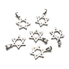 Boy Jewelry Original Color 201 Stainless Steel Pentagram Pendants STAS-I032-224-1