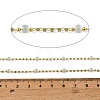 Handmade Brass Glass Beaded Chains GL-CBA1C06-01G-02-3