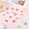16Pcs 2 Styles Bowknot Enamel Pins JEWB-SC0001-74-3