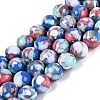 Assembled Synthetic Turquoise and Trochus Shell Beads Strands G-N369-02A-02-1