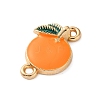 Fruit Theme Alloy Enamel Connector Charms AL-CBA95F4-01KCG-04-2