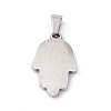 Non-Tarnish 304 Stainless Steel Pendants STAS-A062-18P-2