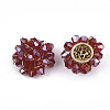 Glass Cluster Bead Cabochons X-FIND-T044-19A-2