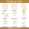 9Pcs 9 Styles Nickel Decoration Stickers DIY-WH0450-050-2