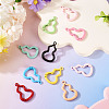 10Pcs Spray Painted Spring Gate Rings FIND-TA0008-87-3