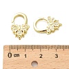 Insects Brass Micro Pave Clear Cubic Zirconia Lobster Claw Clasps KK-I354-01G-05-3