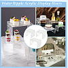 3Pcs 3 Sizes Water Ripple Acrylic Jewelry Display Risers ODIS-WH0061-04-7
