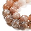Natural Multi-Moonstone Beads Strands G-P503-8MM-04-4