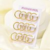 PVD Vacuum Plating 304 Stainless Steel Huggie Hoop Earrings for Women EJEW-F280-07I-G-1