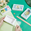 Foldable Creative Kraft Paper Drawer Boxes with Clear PVC Cover Sheet CON-WH0113-09B-3
