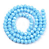 Electroplate Glass Beads Strands X1-EGLA-A034-P6mm-A06-3