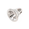 Brass Micro Pave Clear Cubic Zirconia Charms KK-H268-11P-2
