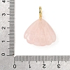 Natural Rose Quartz Carved Pendants G-C282-05H-3