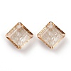 Embossed Glass Rhinestone Pendants GLAA-J101-03A-001GS-2