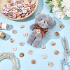 100Pcs Natural Shell Buttons BUTT-ME0001-24B-5