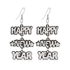 Chic Word HAPPY NEW YEAR Acrylic Dangle Earrings GJ7025-1-3