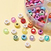 210Pcs 6 Style Opaque & Transparent & Plating Acrylic Beads OACR-FS0001-09-4
