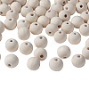 Natural Unfinished Wood Beads WOOD-S651-14mm-LF-1