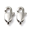 Tarnish Resistant 316 Surgical Stainless Steel Lobster Claw Clasps STAS-Z013-01C-1